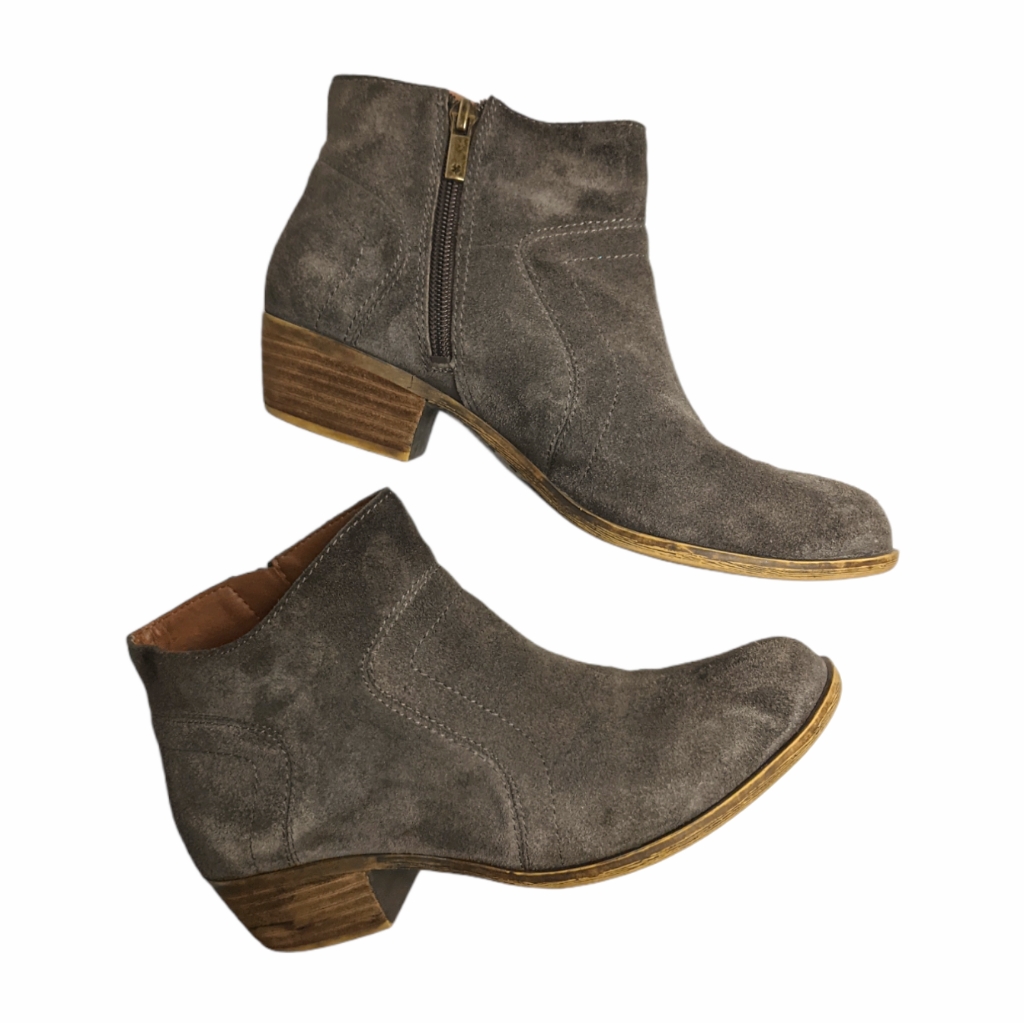 Lucky Brand  Brushed Leather Ankle Booties 9 39